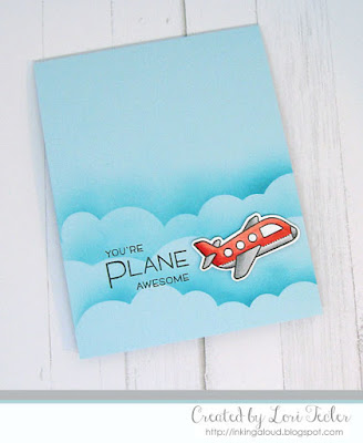 Plane Awesome card-designed by Lori Tecler/Inking Aloud-stamps and dies from Lawn Fawn