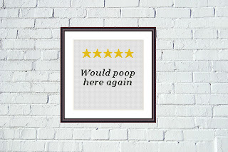 Would poop here again funny cross stitch pattern - JPCrochet