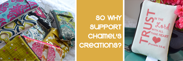 Chamel's Creations::Supporting Chamel's Creations