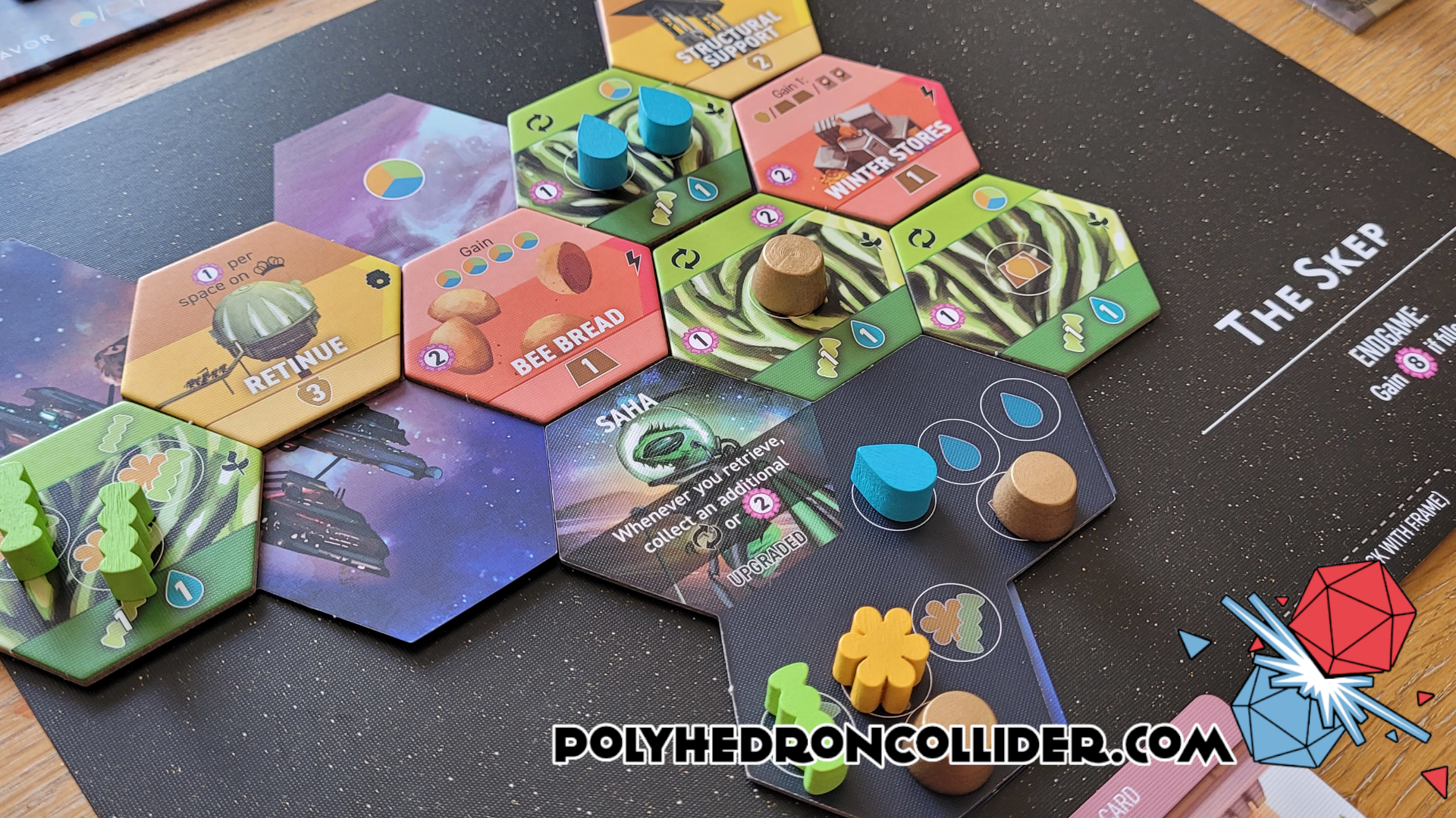 Polyhedron Collider Apiary Board Game Review - Player Board