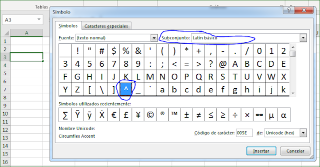 como insertar ecuaciones en excel