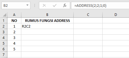 Fungsi ADDRESS: Kegunaan, Contoh, dan Langkah-Langkahnya di Excel