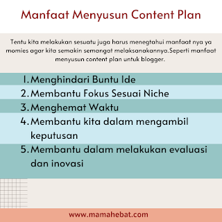 manfaat menyusun content plan dengan mudah