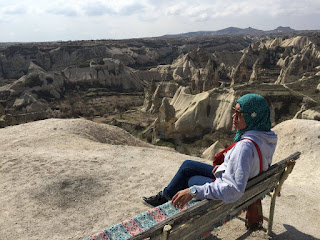 Travelog Turkey Green Tour in Cappadocia, Turki Goreme Panorama Viewpoint