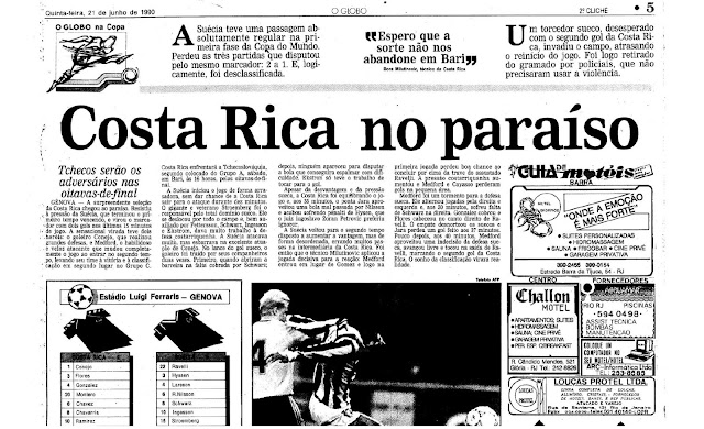 Costa Rica Suécia O Globo
