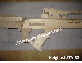 Pic.18 - Building the STA-52 Wooden Assault Rifle Display Model  