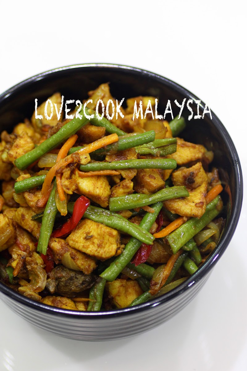 Stir Fried Turmeric Chicken With Vegetables Ayam Goreng Kunyit