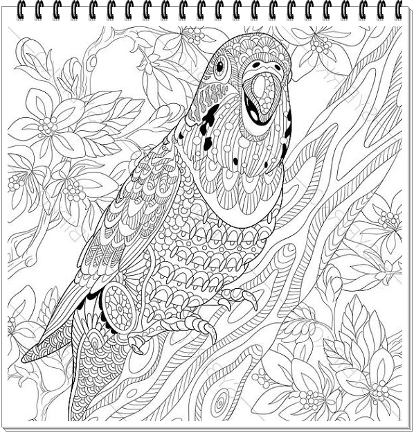 Papagei Mandala ausmalbilder zum ausdrucken-Parrot mandala coloring page free printable | Free ...