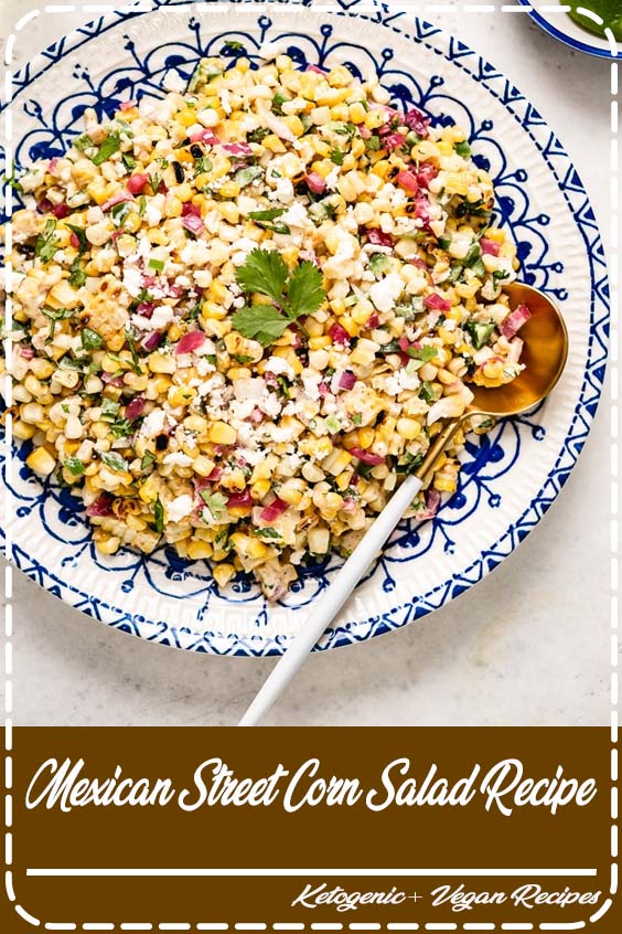 This Mexican Street Corn Salad recipe (aka Esquites) is tangy, spicy, and deliciously creamy. Whether you cook the corn on the grill or in a skillet, this easy Mexican corn salad is guaranteed to be a hit for all your summer gatherings. #corn #salad #cornsalad #mexicancorn #mexicansalad #sweetcornsalad #foolproofliving