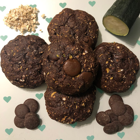 Cookies choco-courgette (sans huile, sans beurre)