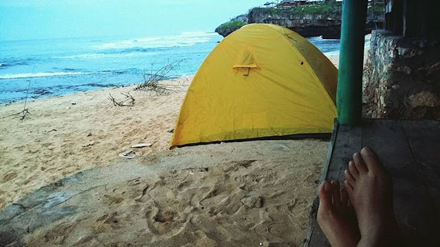 camping di pantai drini
