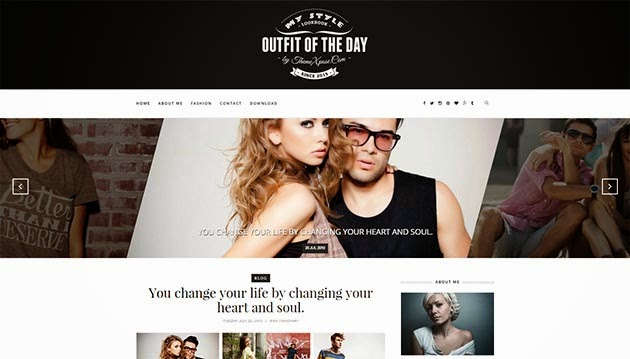 Outfit Clean & Responsive Blogger Template