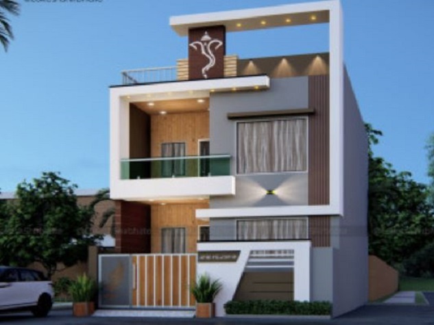 Modern 2 Floor House Design in Village