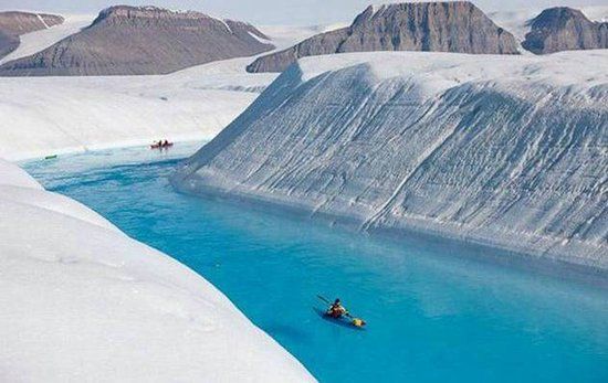 blue river Greenland