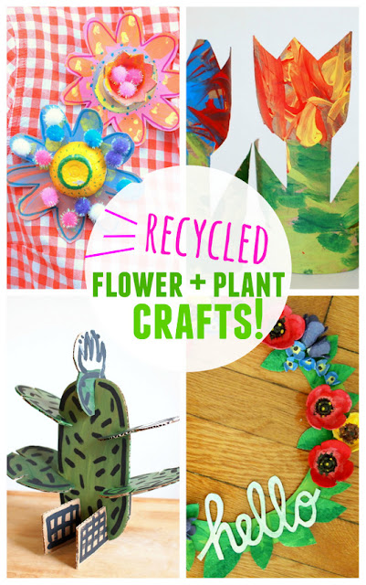 Creative Recycled Plant and Flower Projects for Kids- Easy, affordable, and fun ways to be creative!
