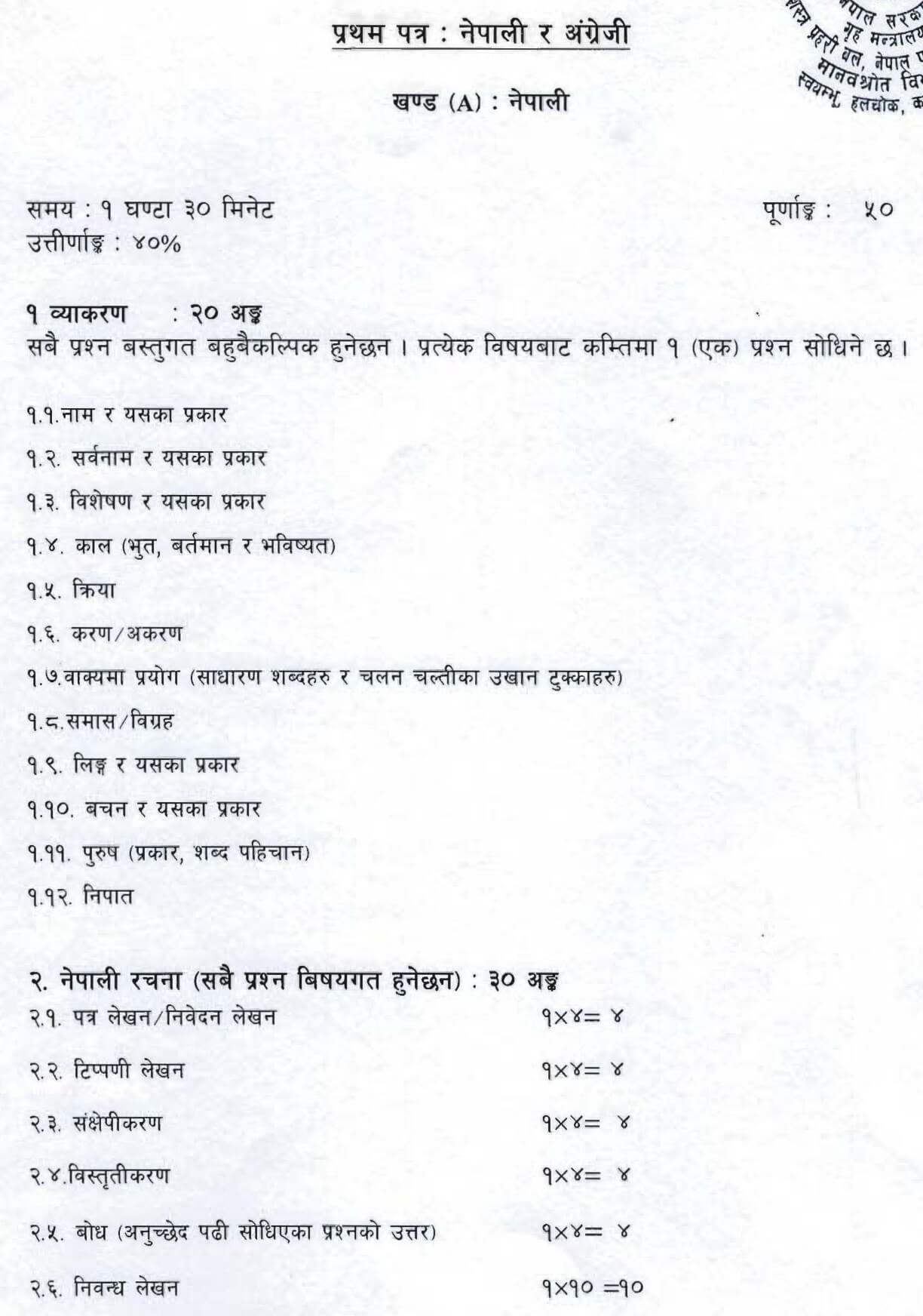 APF Inspector Syllabus PDF. Armed Police Force Inspector Syllabus. Sasastra Prahari Inspector Syllabus. APF Nepal Syllabus PDF. APF GOV NP Syllabus
