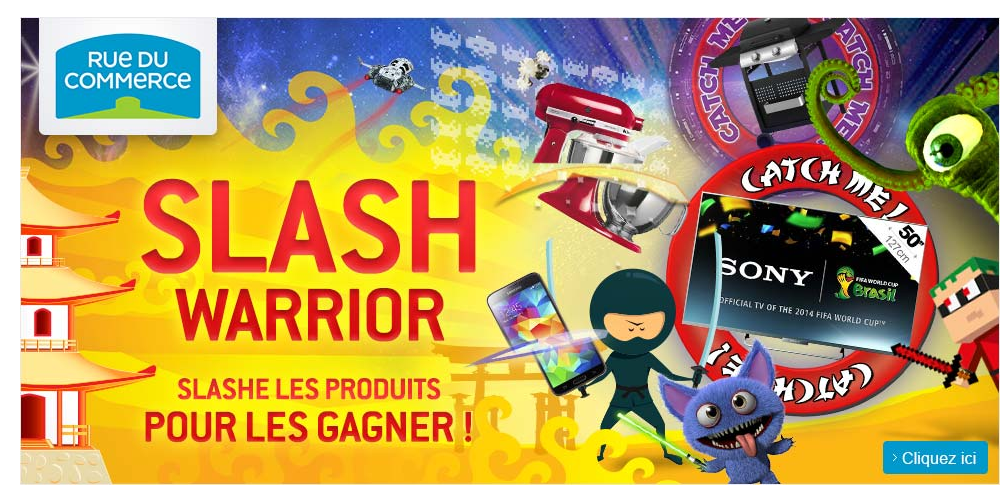 jeu slash warrior sur rue du commerce