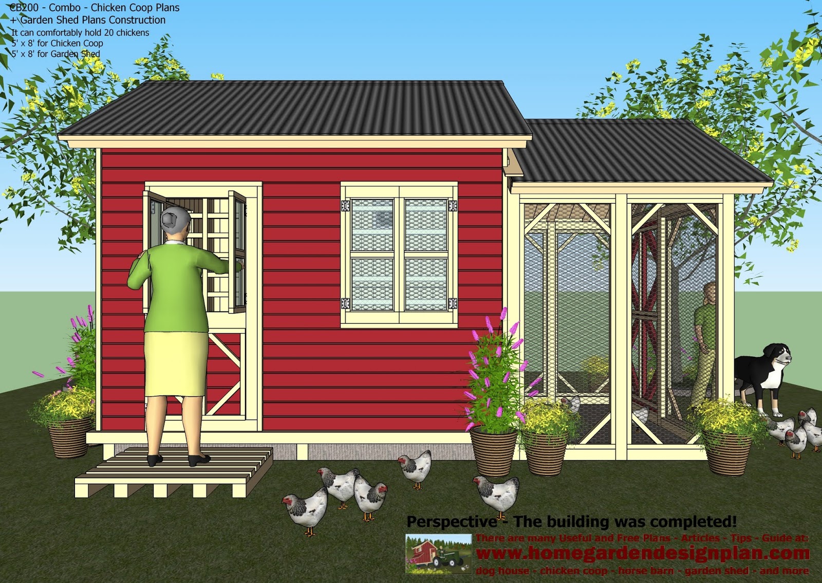 Plans - Chicken Coop Plans Construction + Garden Sheds - Storage Sheds