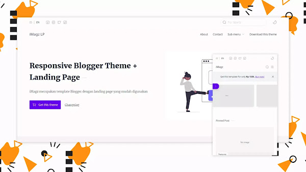 IMagz v1.25 Landing Page Premium Blogger Template Free Download