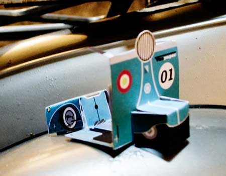 from  out MauRusso design  the Check toy latest paper project papercraft Vespaper vespa