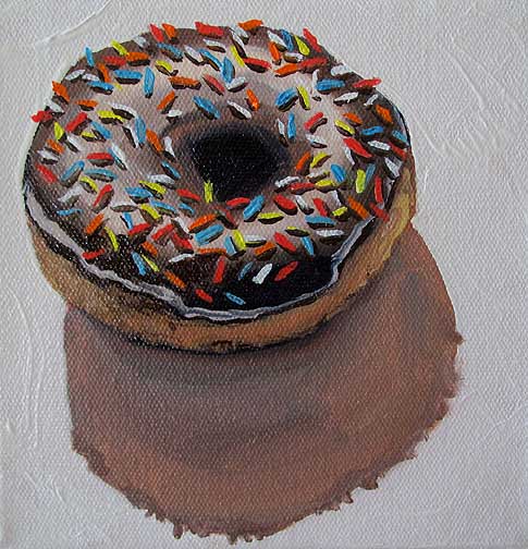 "Donut with Sprinkles" -- oil