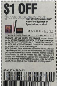 Maybelline coupon insert coupon