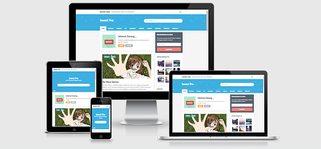 Invert Pro Responsive Blogger Template