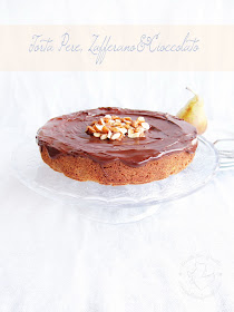 Pears, chocolate and saffron cake - Torta pere, cioccolato e zafferano