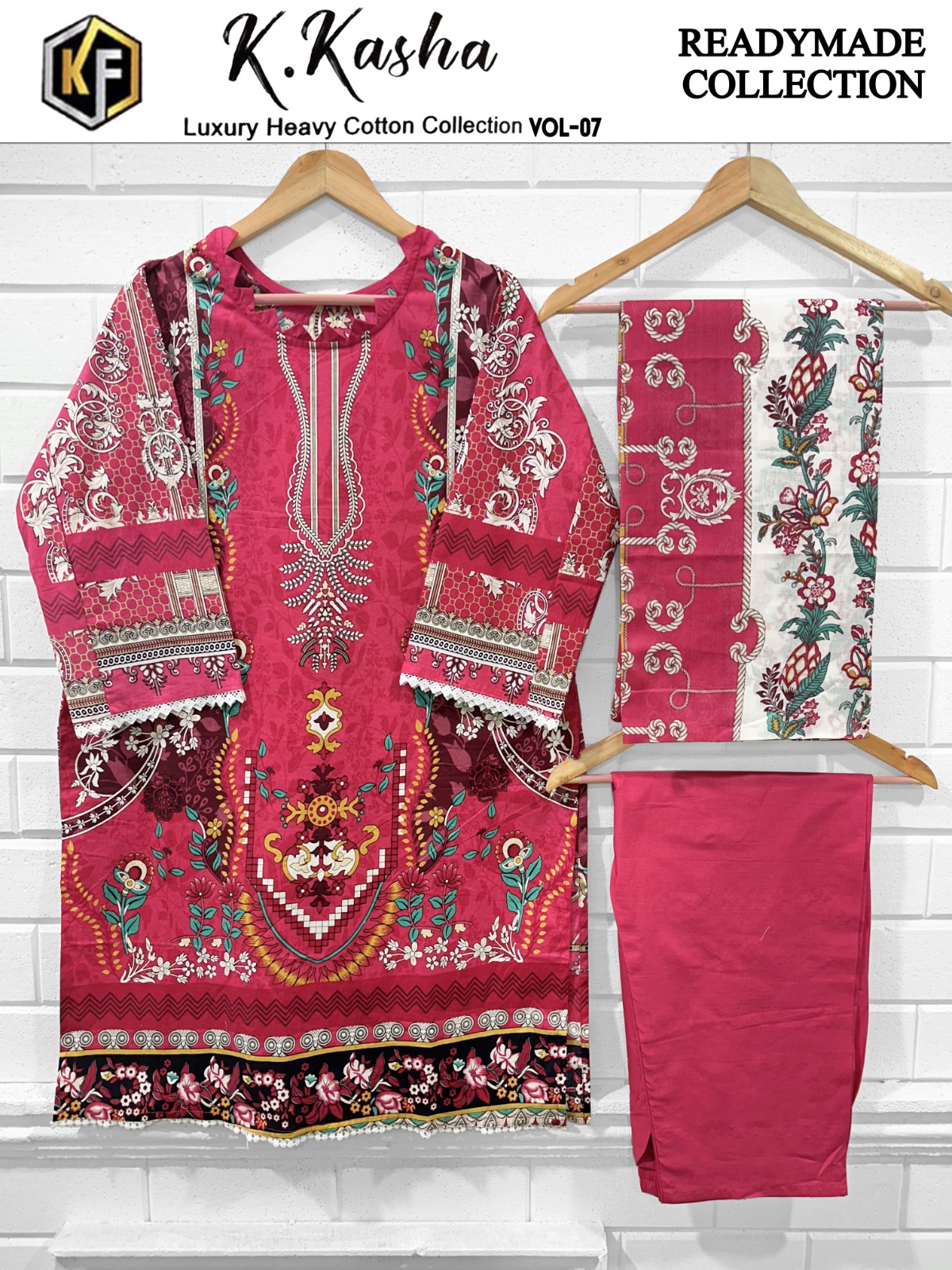 K Kasha Vol 7 Keval Fab Cotton Pakistani Readymade Suits