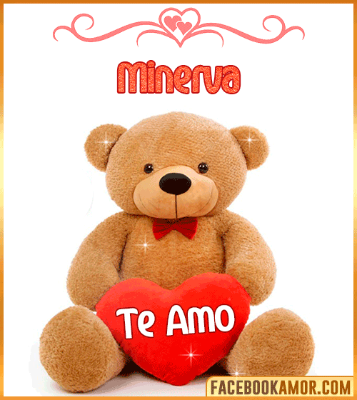 Te amo con peluche minerva