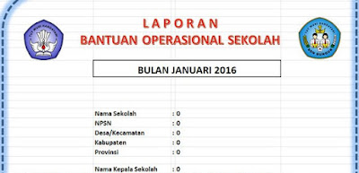 Contoh SK Tim Managemen BOS 2016 & Aplikasi Buku Kas Umum - Laporan BOS 2016