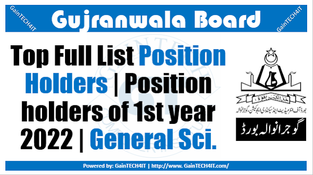 Full List of Position Holders General Science Group 11th 1st Annual 2022 bisegrw