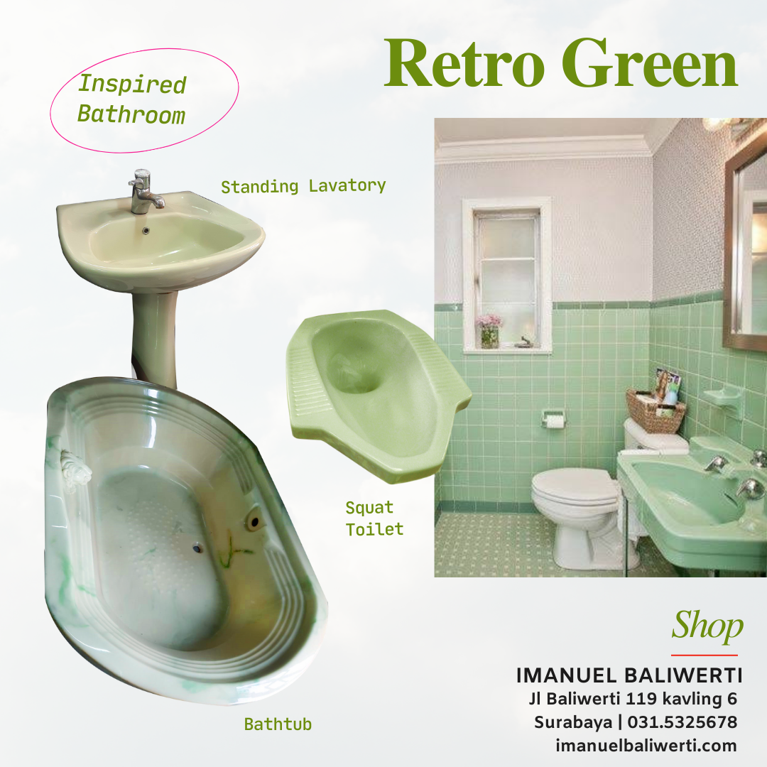 desain kamar mandi hijau