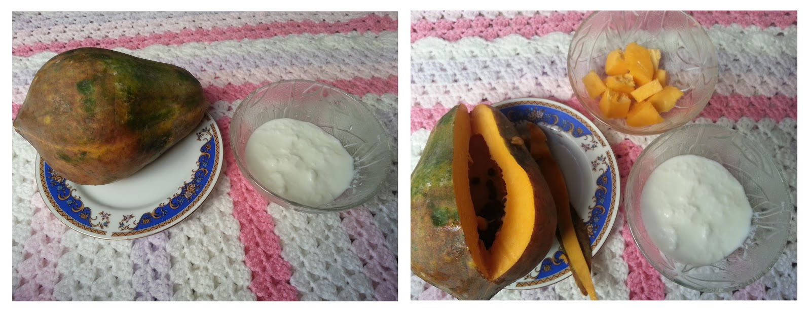 Yogurt & Papaya Face Mask For Dry Skin