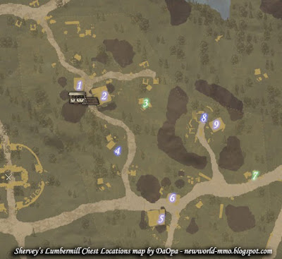 shervey's lumbermill chest locations map