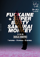 Concierto de Super Busty Samuray Monkey y Fuckaine en Boite Live