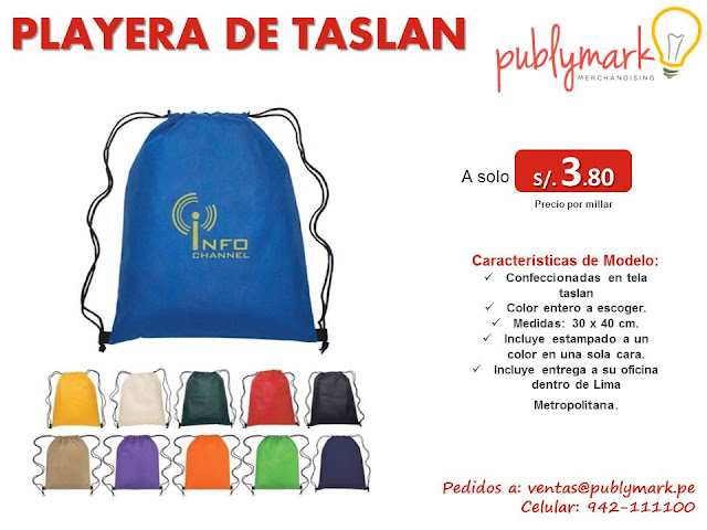 Bolsas de taslan