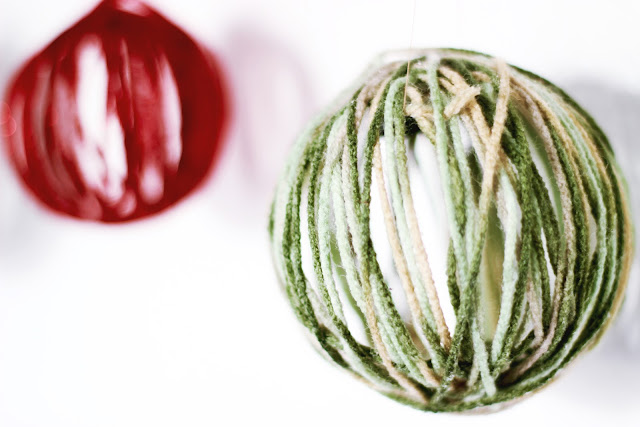 DIY Yarn Ornaments