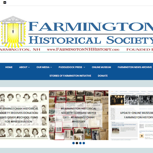 Upgrade To The #FarmingtonNH #Historical Society Website #Design