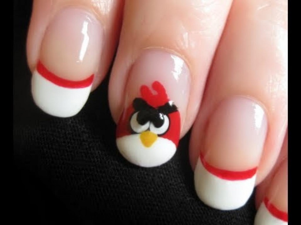 Amazing Angry Birds Nail Art Design Idea