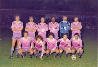 REAL VALLADOLID DEPORTIVO. Temporada 1981-82. Javi, Moré, Minguela, Gilberto, Montes y Gail; Rusky, Pepín. Lucas, Lolo y Alí. MARTOS C. D. 1 (Bermúdez) REAL VALLADOLID DEPORTIVO 1 (Alí Navarro). 24/11/1981. Copa del Rey, 3ª ronda, partido de ida. Martos, Jaén, estadio Chamorro Martínez.