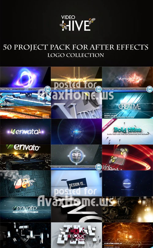 50 Projects Pack for After Effects - Logo Collection