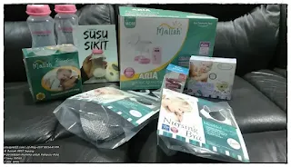 Items Mummy bought at PumpOnTheGo Putrajaya for Aina's breastfeeding.