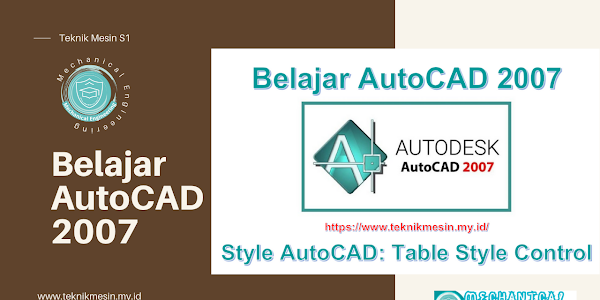 Style AutoCad: Table Style Control