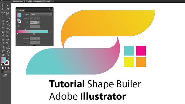 Cara Menggabungkan Objek Dengan Shape Builder Illustrator