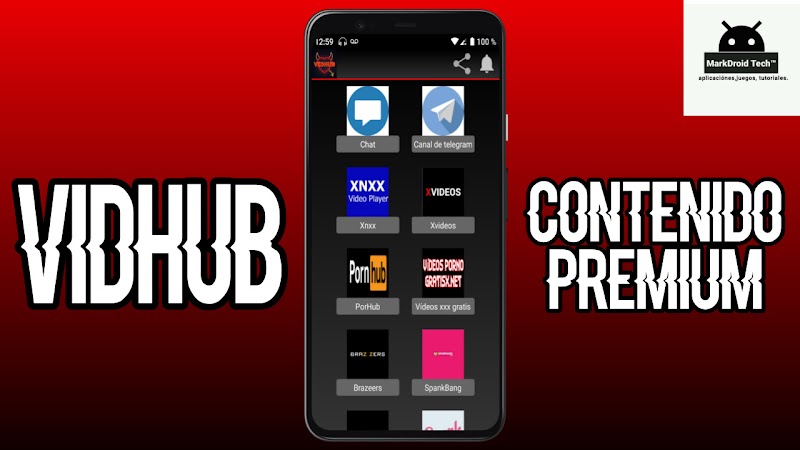 Vidhub app con el mejor contenido multimedia