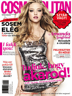 Magazine Cover : Amanda Seyfried Magazine Photoshoot Pics on Cosmopolitan Magazine Hungary February 2014 Issue 