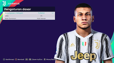 PES 2021 Faces Hamza Rafia by Rachmad ABs