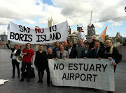 London Airport Protest (photo)