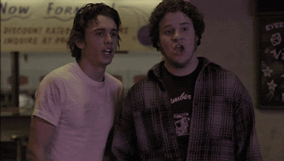 James Franco and Seth Rogan from Freaks and Geeks yelling Disco Sucks!
